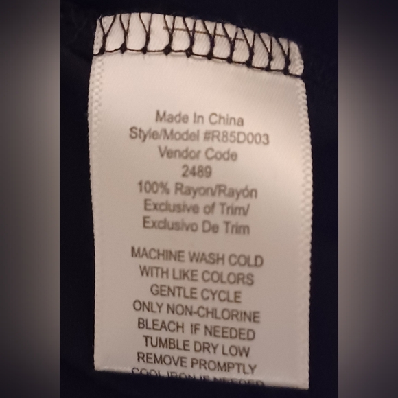 SPLENDID Boyfriend Short Sleeve Black Blouse - Picture 3 of 6